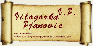 Vilogorka Pjanović vizit kartica